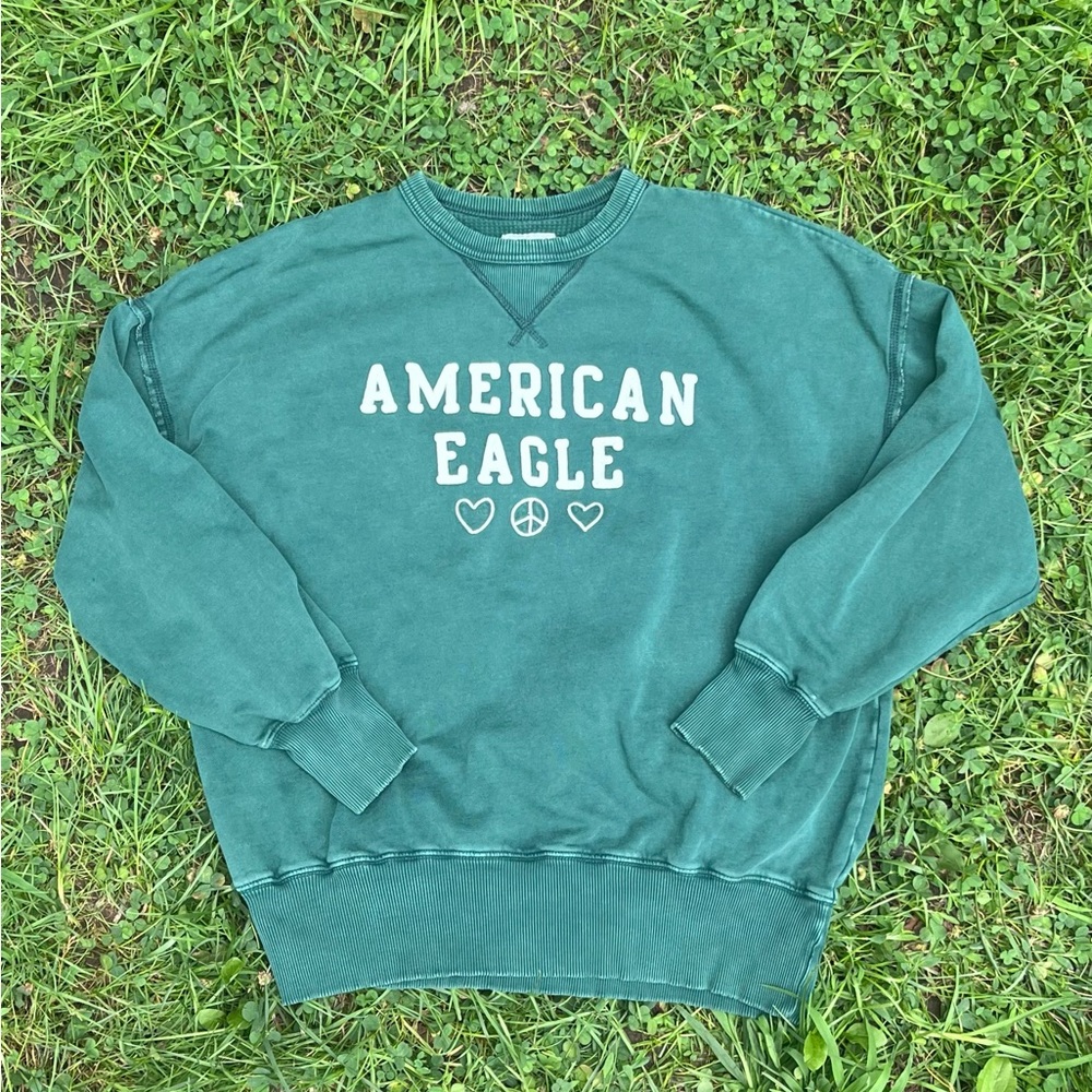 American Eagle Ribbed Crewneck Sleeve M